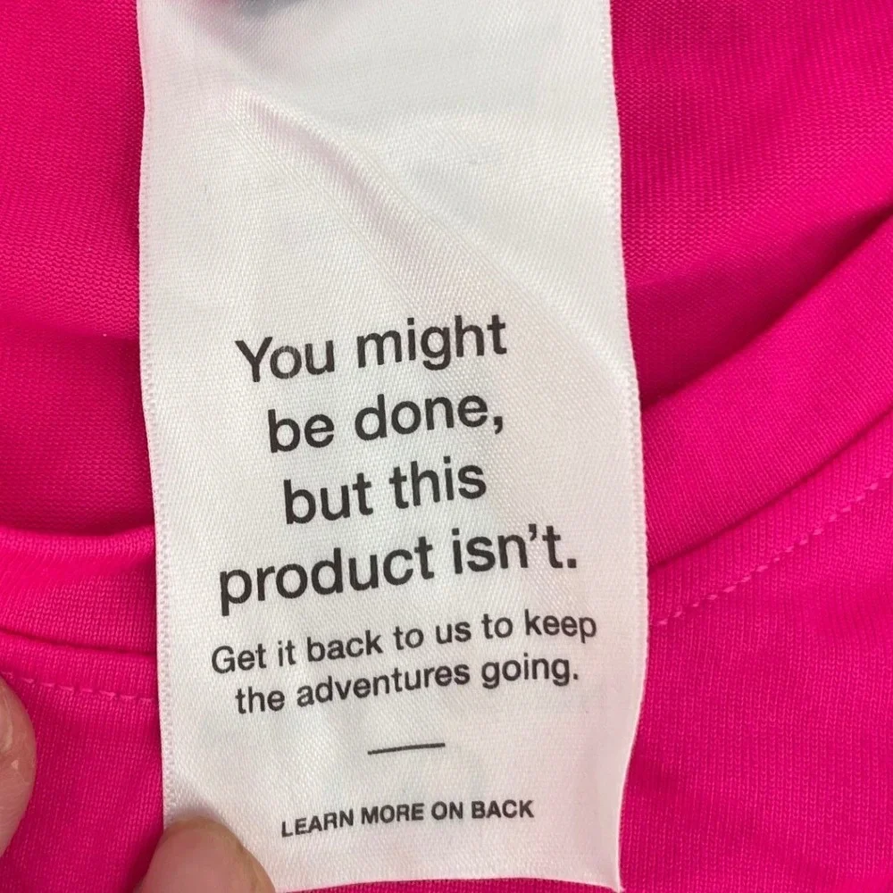 The North Face T-Shirt Circular Design XL Pink NWT